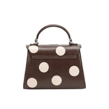 Maisel Chocolate Polka Dot Bag - Elle Maxine