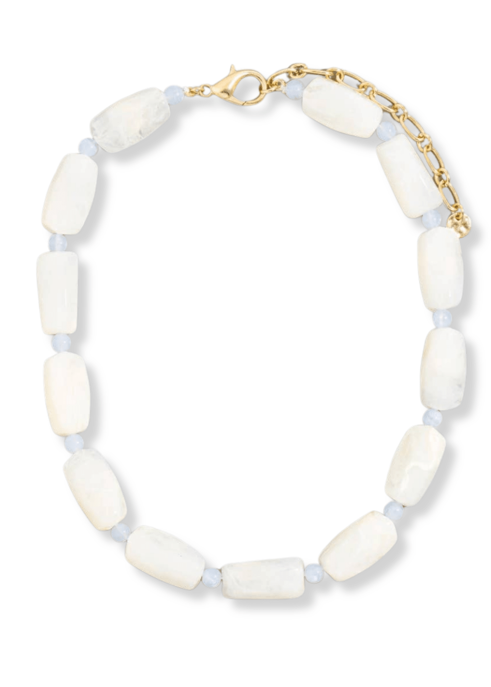 Marble Beaded Necklace - Ivory - Elle Maxine
