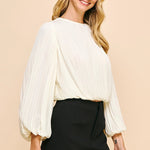Margot Pleated Blouse - Elle Maxine