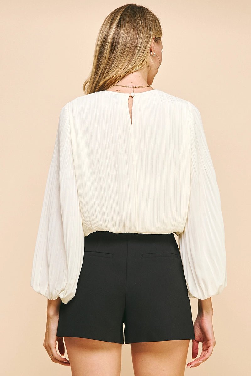Margot Pleated Blouse - Elle Maxine