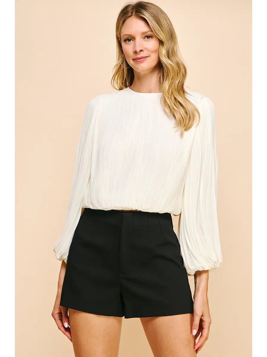 Margot Pleated Blouse - Elle Maxine