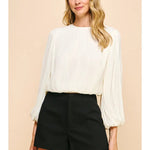 Margot Pleated Blouse - Elle Maxine