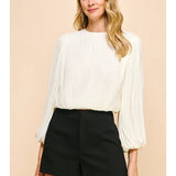 Margot Pleated Blouse - Elle Maxine