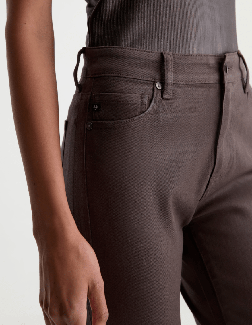 Mari Coated Straight Leg Jean - Elle Maxine