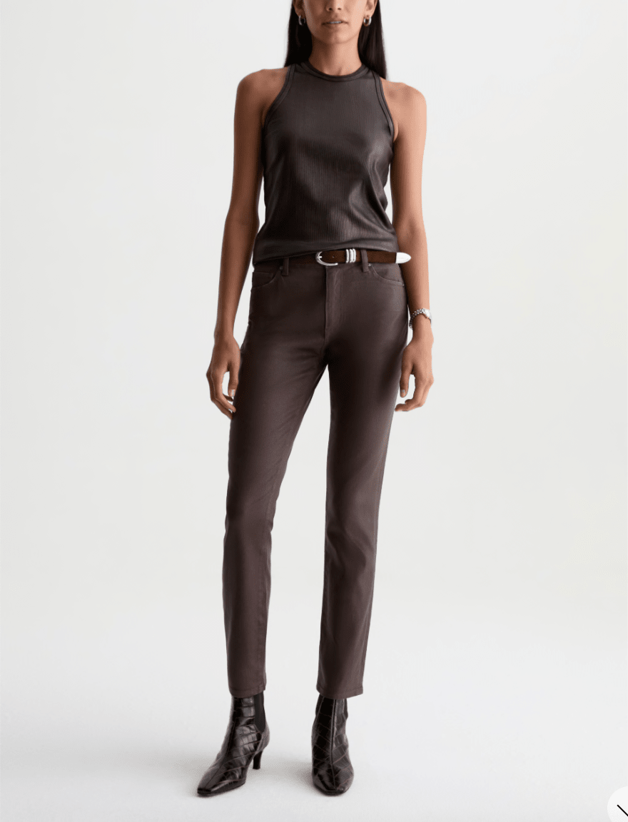 Mari Coated Straight Leg Jean - Elle Maxine