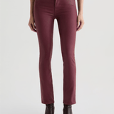 Mari Coated Straight Leg - Winery - Elle Maxine