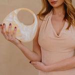 Maribel Natural Acrylic Bag - Elle Maxine