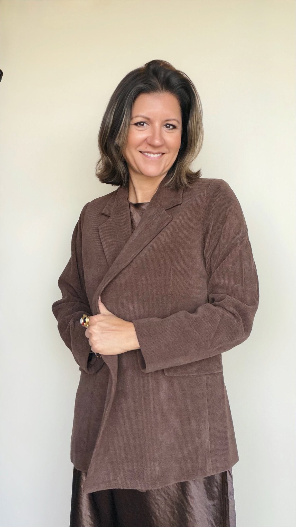 Marie Ribbed Blazer - Elle Maxine