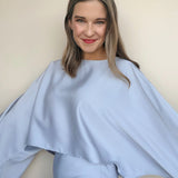 Marina Cropped Satin Blouse - Elle Maxine
