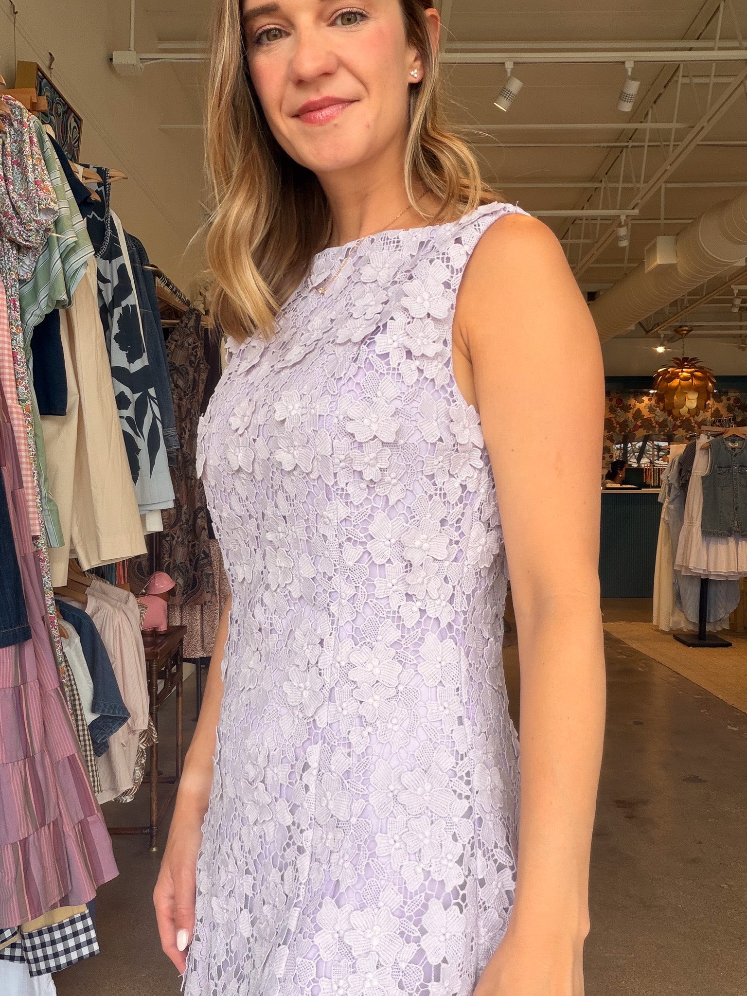 Marleigh Mini Dress - Lavender - Elle Maxine