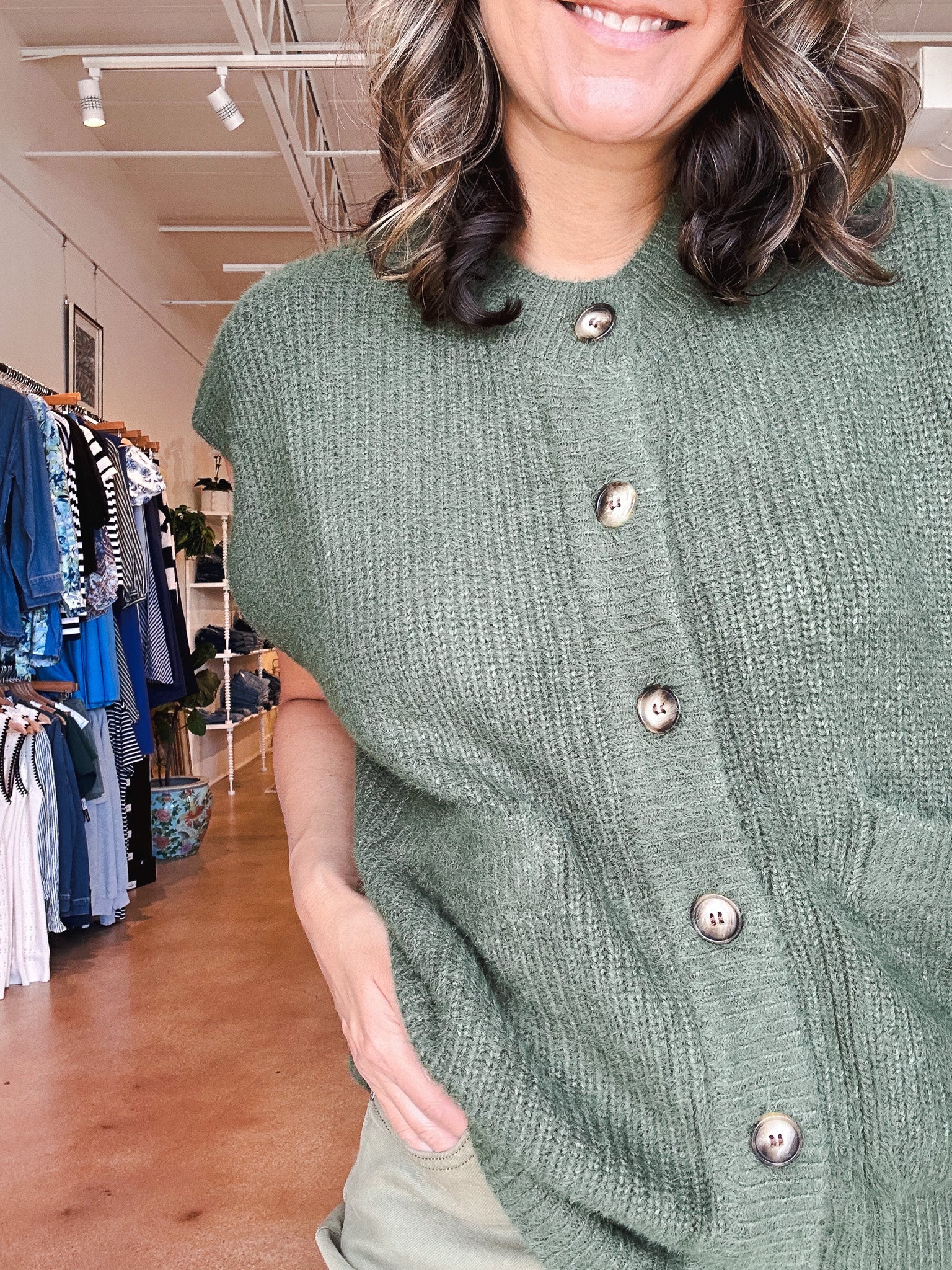 Matcha Vest - Elle Maxine