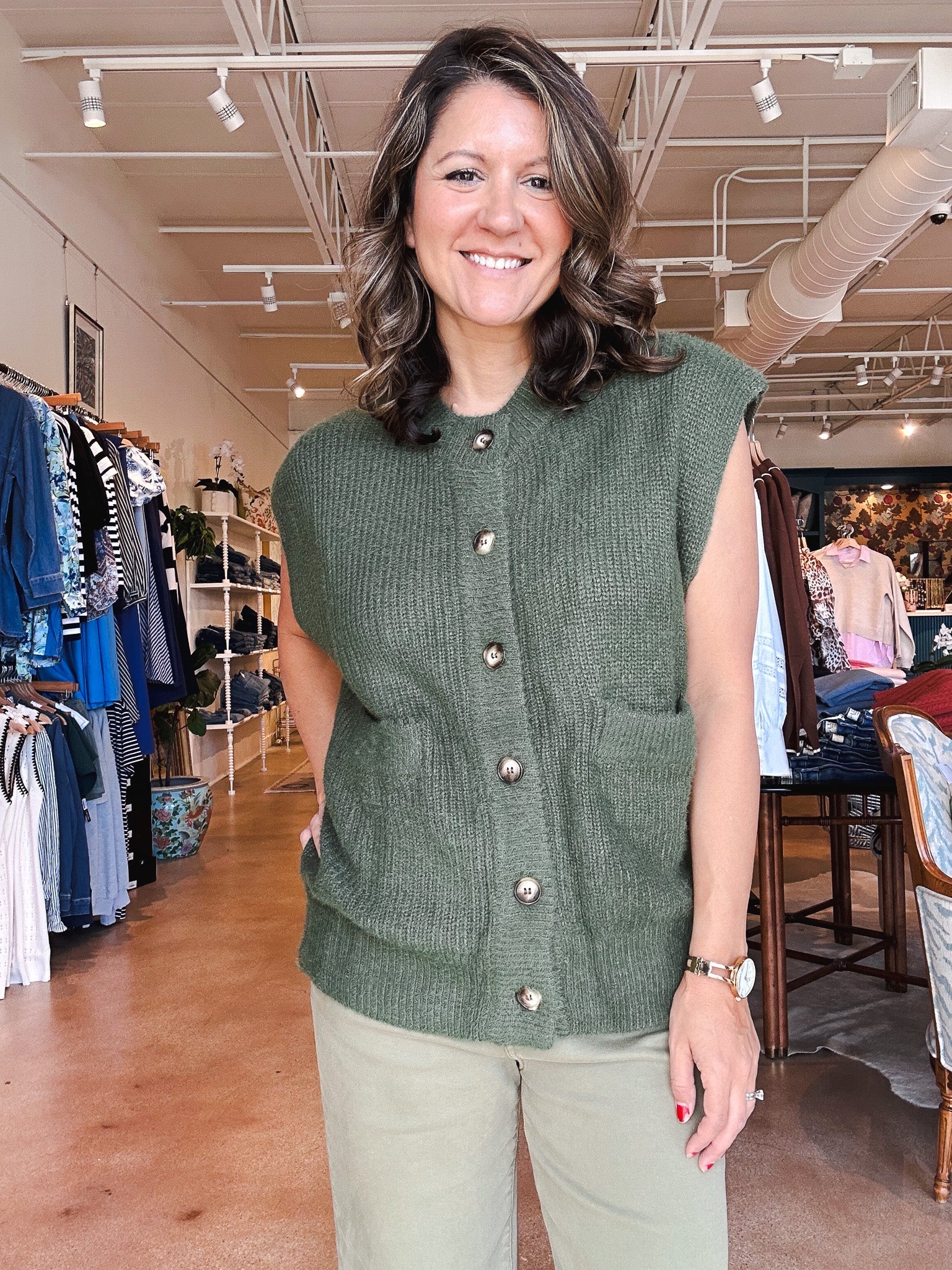 Matcha Vest - Elle Maxine