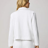 Matilda Terry Blazer - White - Elle Maxine