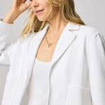 Matilda Terry Blazer - White - Elle Maxine