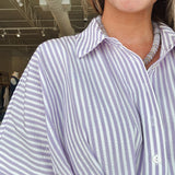 Maude Waist Shirtdress - Lavender - Elle Maxine