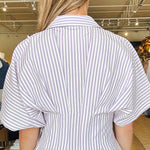 Maude Waist Shirtdress - Lavender - Elle Maxine