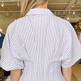 Maude Waist Shirtdress - Lavender - Elle Maxine