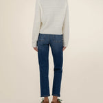 Maxine Fuzzy Sweater - Ivory - Elle Maxine