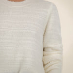 Maxine Fuzzy Sweater - Ivory - Elle Maxine