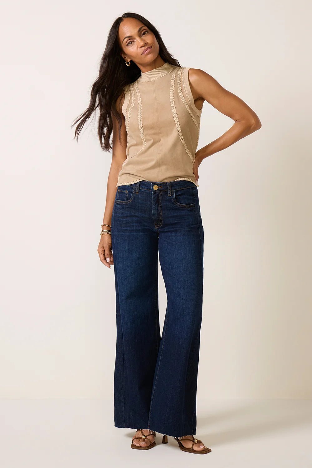 Maya High Rise Wide Leg Jeans - Elle Maxine