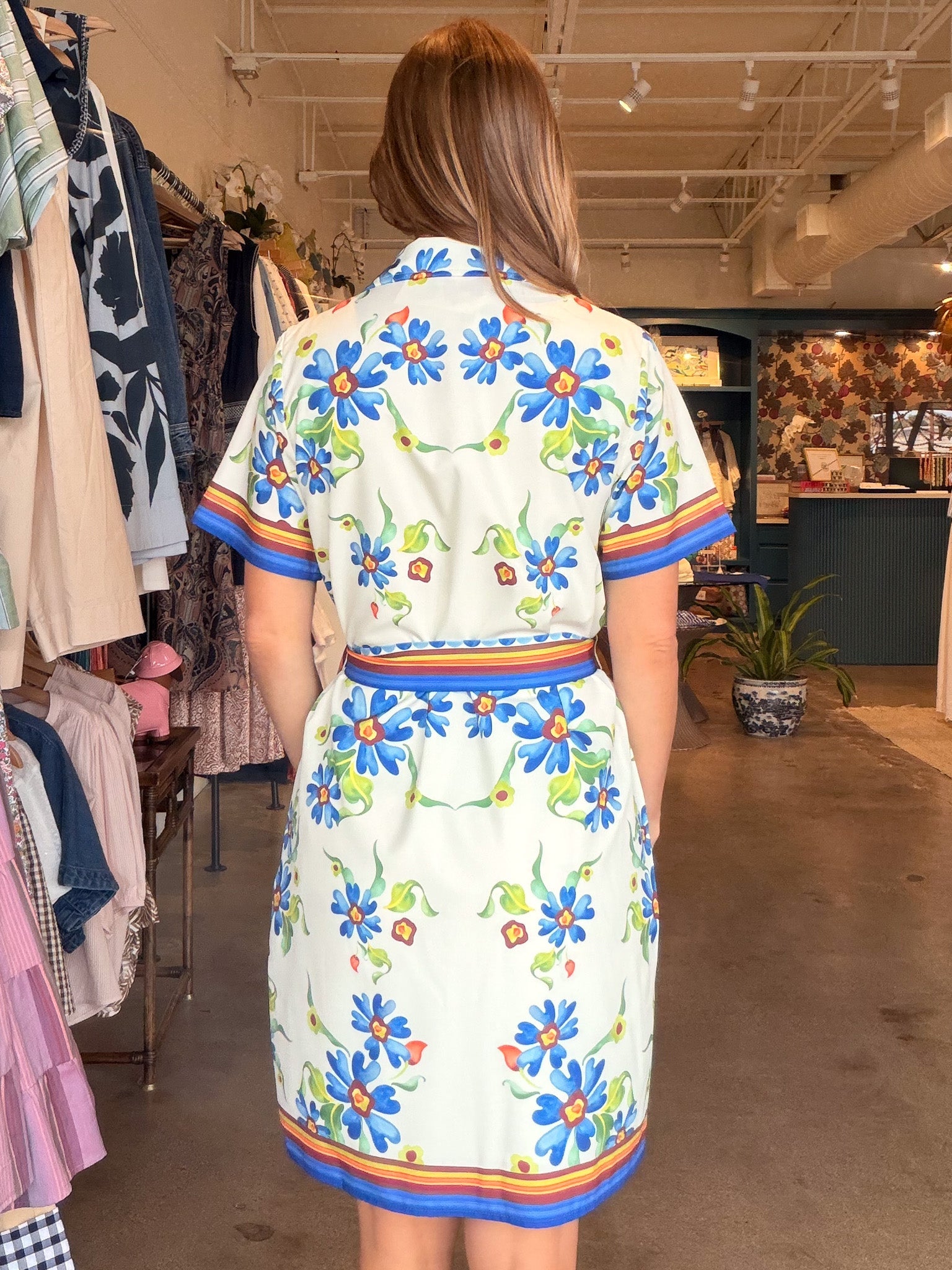 Meadow Frame Shirt Dress - Elle Maxine