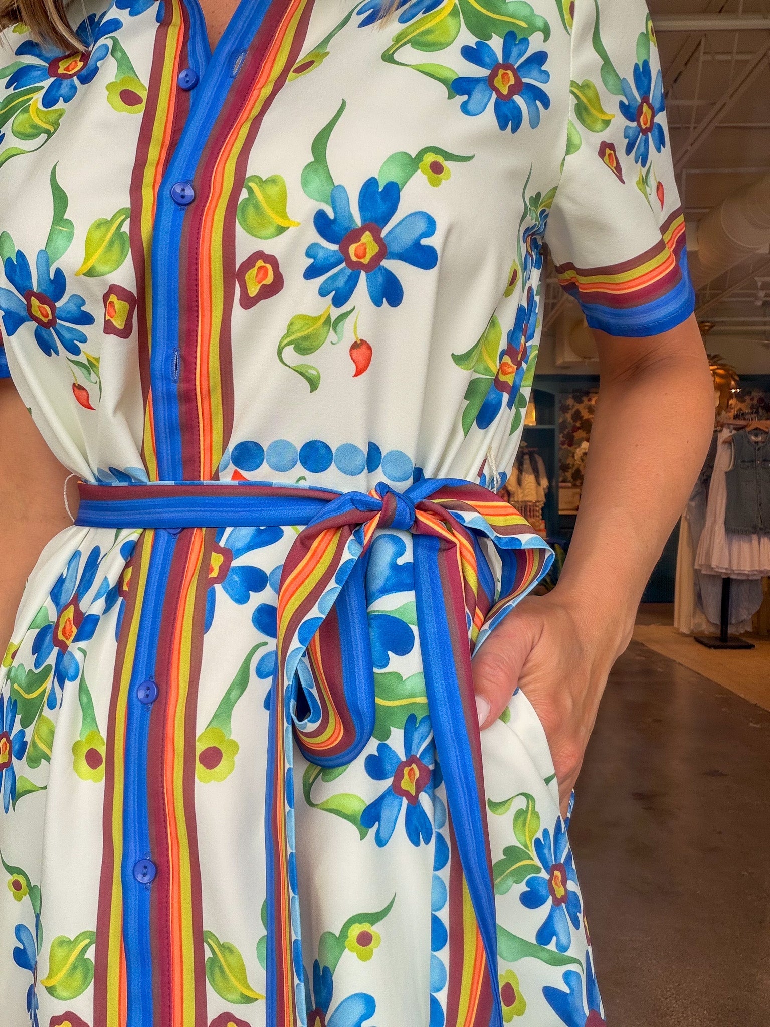 Meadow Frame Shirt Dress - Elle Maxine