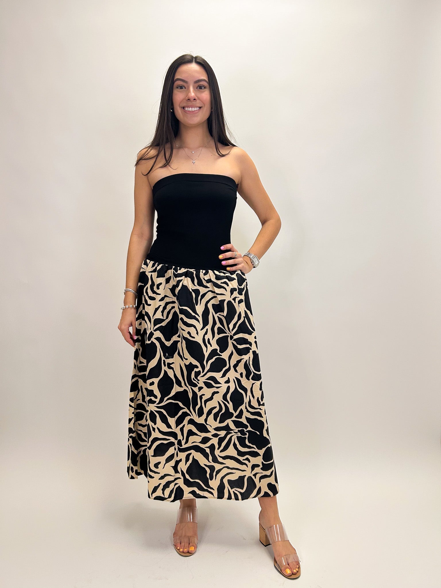 Meet Me At Sea Midi Dress - Elle Maxine