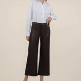 Meg Coated High Rise Wide Leg Jeans - Elle Maxine