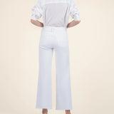 Meg High Rise - Optic White - Elle Maxine