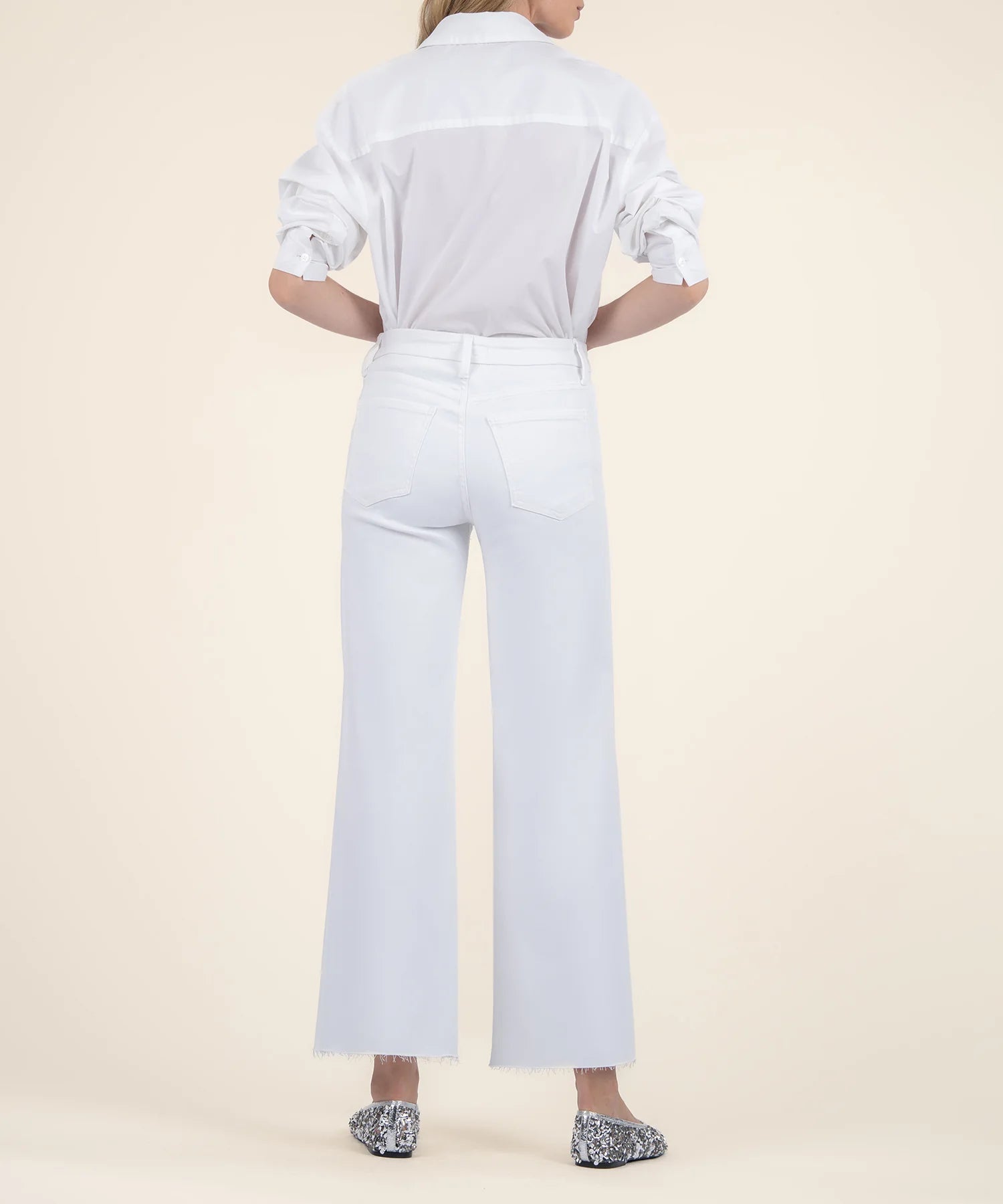 Meg High Rise - Optic White - Elle Maxine