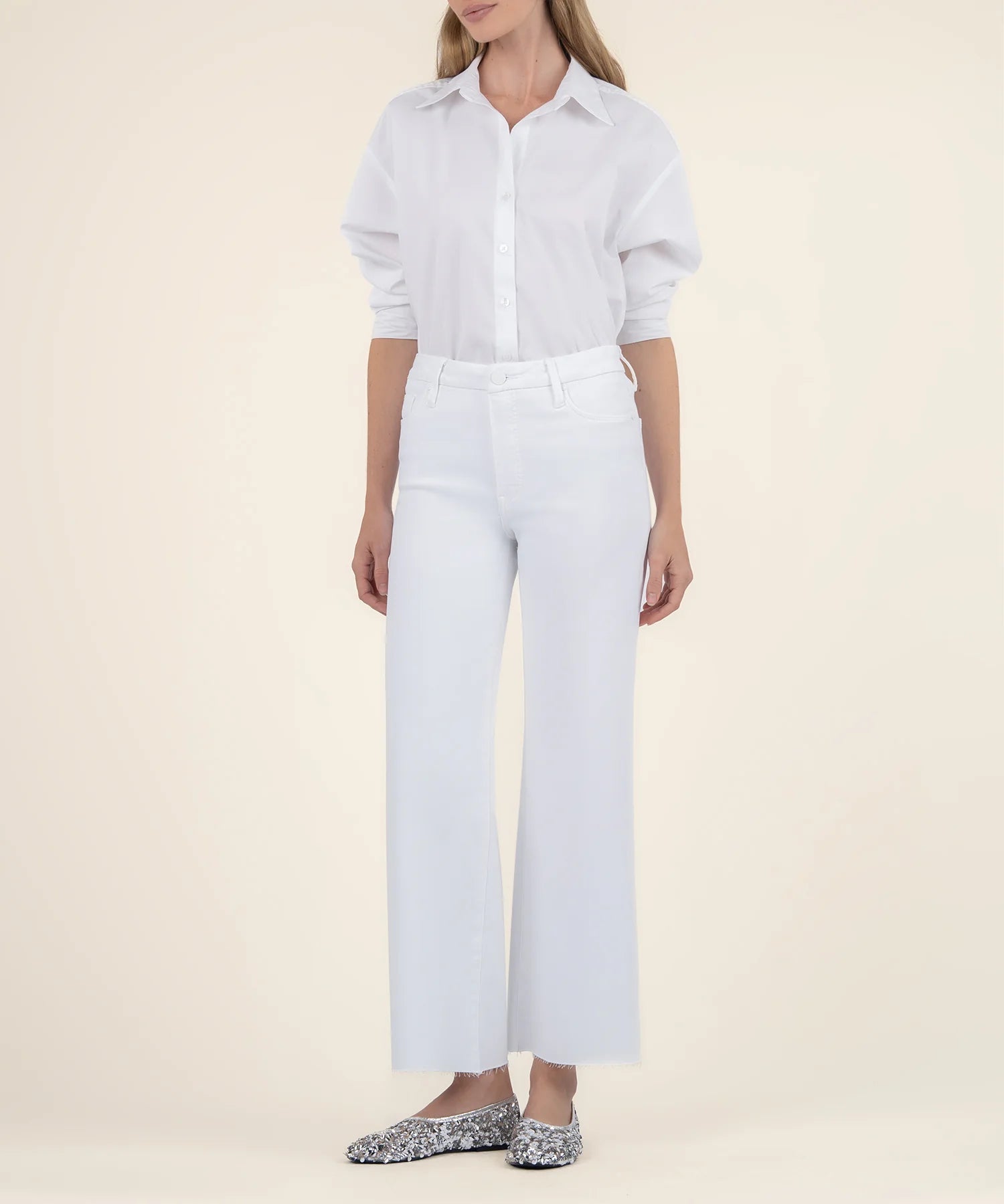 Meg High Rise - Optic White - Elle Maxine