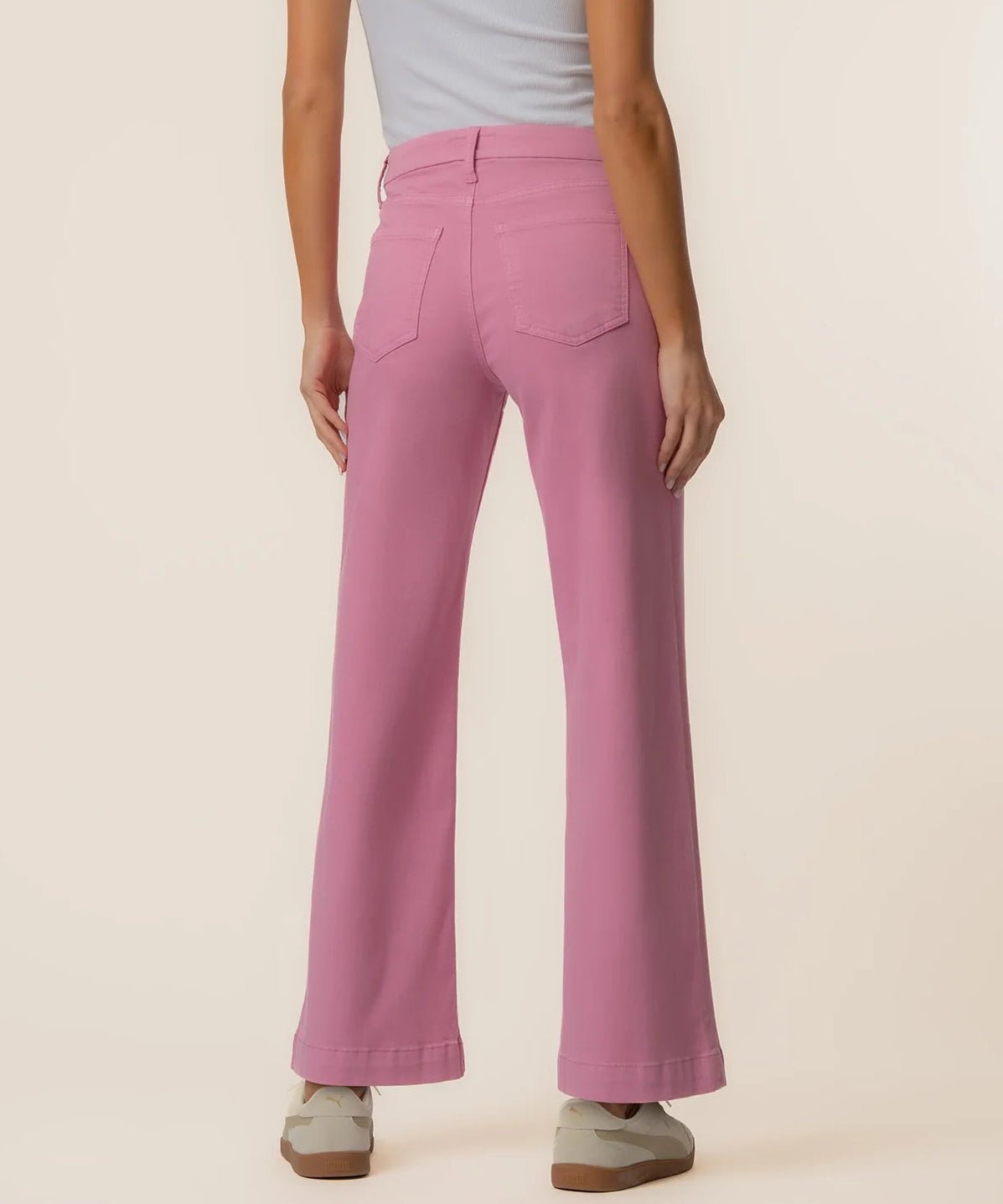 Meg High Rise Wide Leg - Cupcake - Elle Maxine