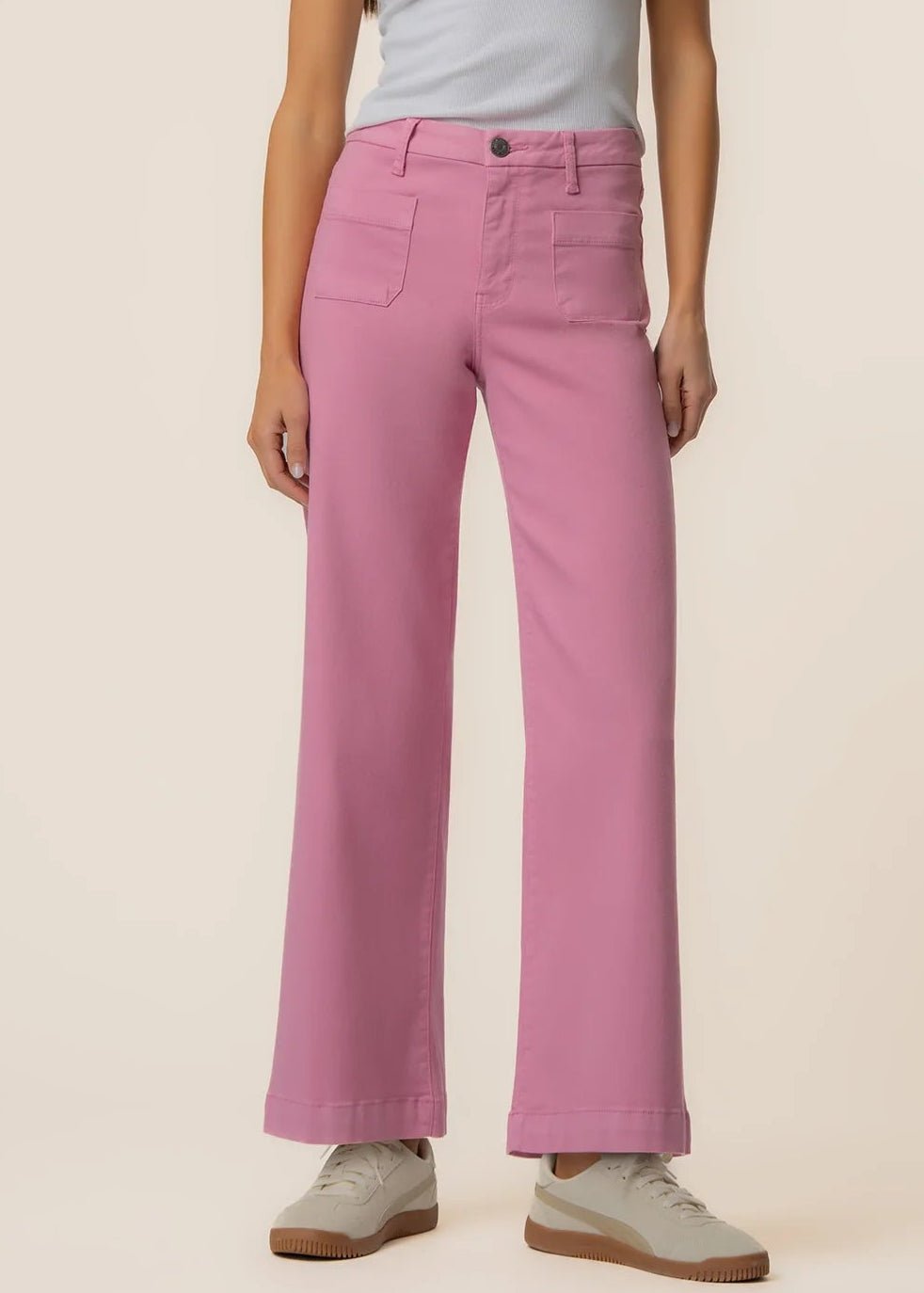 Meg High Rise Wide Leg - Cupcake - Elle Maxine