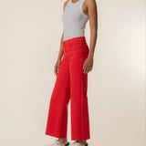 Meg High Rise Wide Leg - Tomato - Elle Maxine