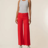 Meg High Rise Wide Leg - Tomato - Elle Maxine