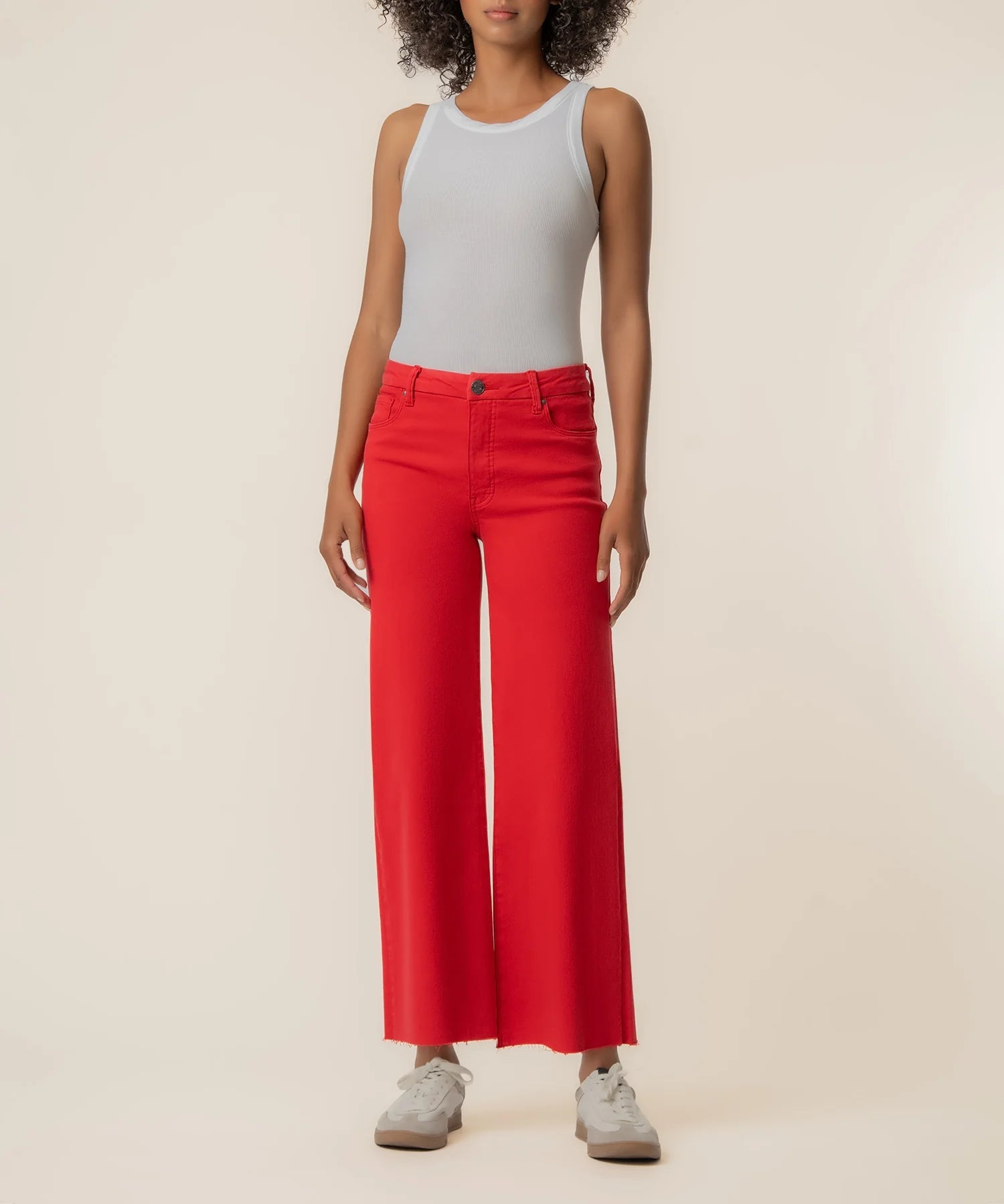 Meg High Rise Wide Leg - Tomato - Elle Maxine