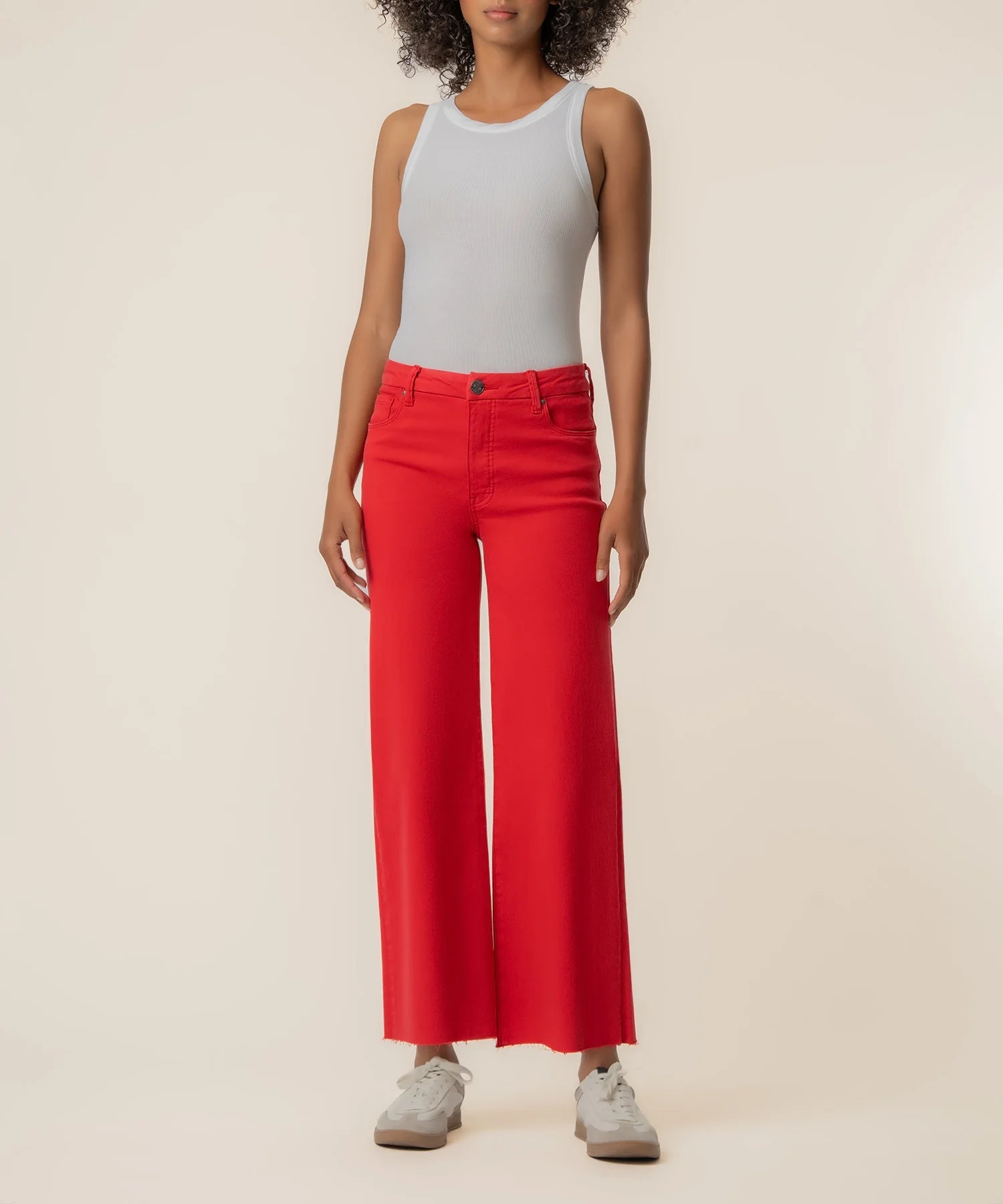 Meg High Rise Wide Leg - Tomato - Elle Maxine