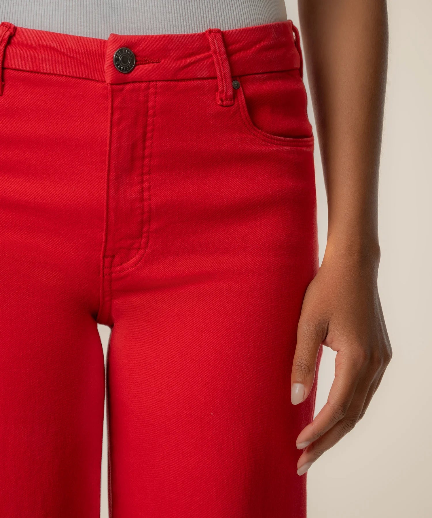 Meg High Rise Wide Leg - Tomato - Elle Maxine
