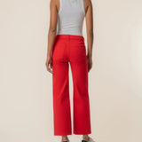 Meg High Rise Wide Leg - Tomato - Elle Maxine