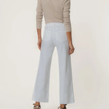 Meg Wide Leg Jeans - Optic White - Elle Maxine