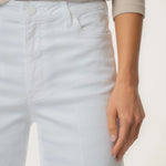 Meg Wide Leg Jeans - Optic White - Elle Maxine