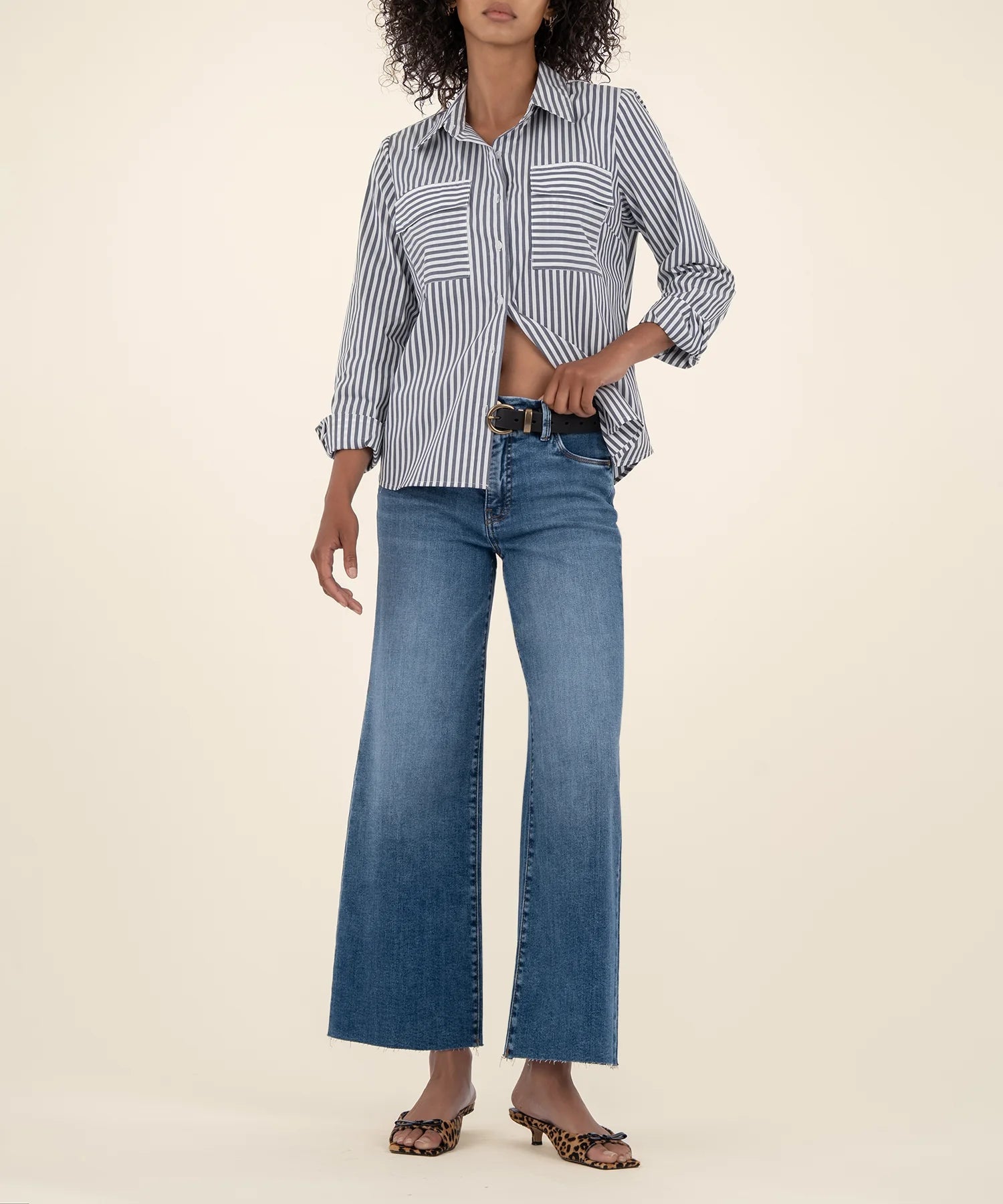Meg Wide Leg Jeans - Toughness - Elle Maxine