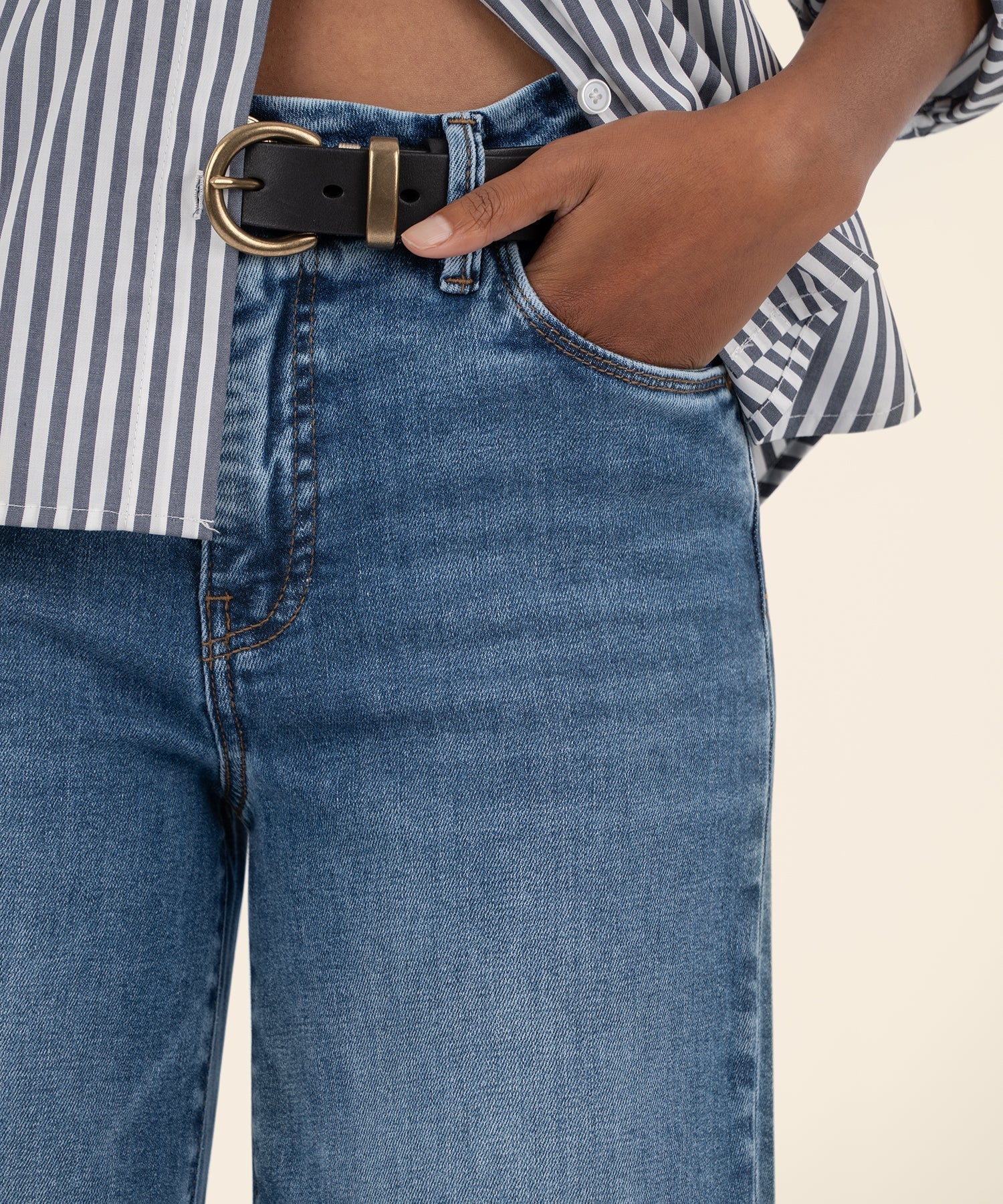 Meg Wide Leg Jeans - Toughness - Elle Maxine