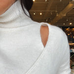 Michelle Wrap Sweater - Creme - Elle Maxine