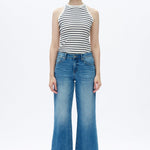 Mid Rise Wide Leg Jeans - Elle Maxine