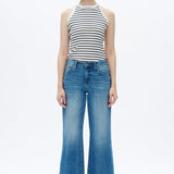 Mid Rise Wide Leg Jeans - Elle Maxine