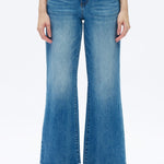 Mid Rise Wide Leg Jeans - Elle Maxine
