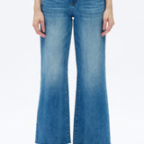 Mid Rise Wide Leg Jeans - Elle Maxine