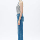 Mid Rise Wide Leg Jeans - Elle Maxine