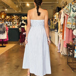 Midnight Stripe Maxi Dress - Elle Maxine